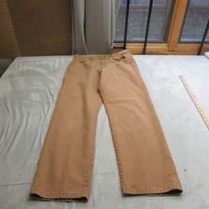 Bulwark FR Pants Mens 32x32 Beige Canvas Rugged Flame Resistant Work Carpenter